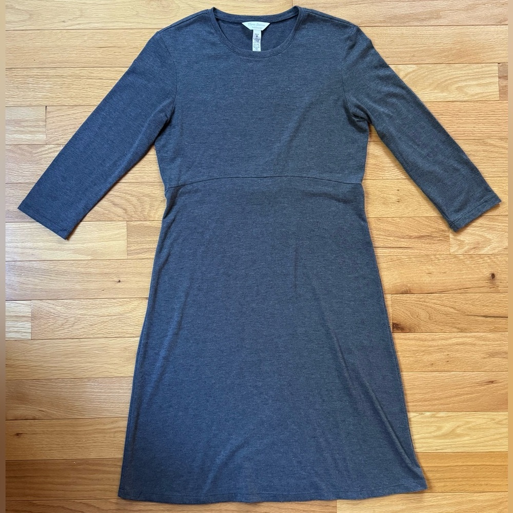 Three Seasons Maternity Dress, Gray, Size Medium